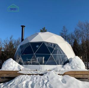 Wholesale wind curtain: 4 Seasons Igloo Geodesic Dome Tent Glamping Domes 6m