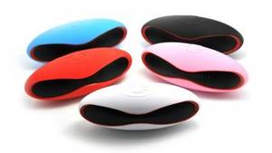 Wholesale bluetooth wall speaker: olive Rugby Waterproof Portable Bluetooth Speaker