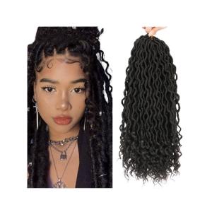 Wholesale japanese wigs: TOP Sales in Europe & America 18 Inch 24 Strands Faux Locs Curly Synthetic Hair Extension Braids Who