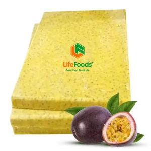 Wholesale packing: Frozen Passion Fruit Puree with Seed Packed in Bulk for Export