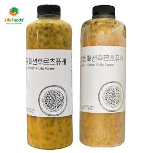 Wholesale seeds: Frozen Passion Fruit Puree with Seeds in Bottle
