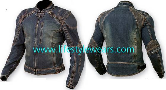 denim motorcycle jacket