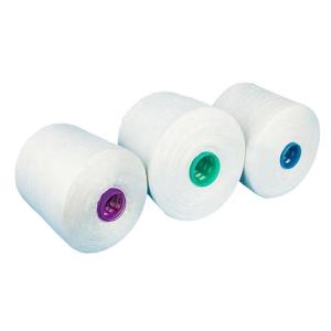 Wholesale Thread: Raw White 100% Spun Polyester Yarn On Plastic Cone 40/2 40/3 42/2 42/3 45/2 45/3 with Customers' Pac