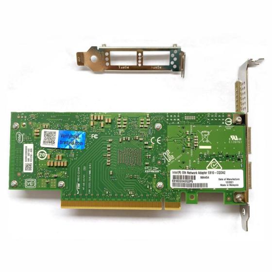 Intel Ethernet Network Adapter E810-CQDA2, Network Cards E810CQDA2G2P5 100GbE Dual-port QSFP28