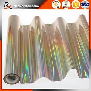 Wholesale color foil: Holographic Apricot Color Leather Printing Foil
