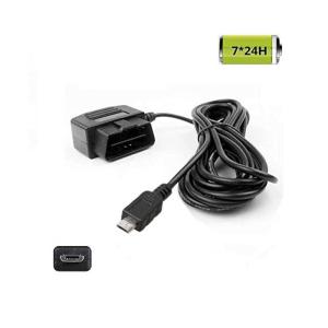 Wholesale Car Video: OBD2 Power Cable for Dash Camera,24 Hours Surveillance / Acc Mode with Switch Button(Micro USB Port)