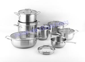 Wholesale stock cooker: 13pcs Stainless Steel Cookware Set
