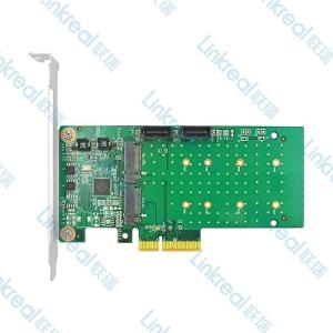 Wholesale hard drive disk: Linkreal Four-Lane PCIe 2.0 4 Port M.2 SATA 3.0 RAID Controller Card with Marvell 88SE9230 Chipset