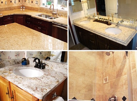 Discount Prefab Granite Stone Vanity Top Countertops For Kitchen