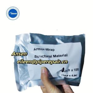 Wholesale fabric rolling machine: High Strength Power Cable Jointing Wrap Tape 4inch Black Armorcast Sheath Repair Kit