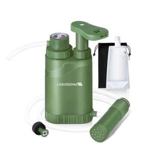 Wholesale s: LIQUIDZING Hiking Water Purifier Pump 0.01 Micron 3 Filter Stages 1056 Gallons