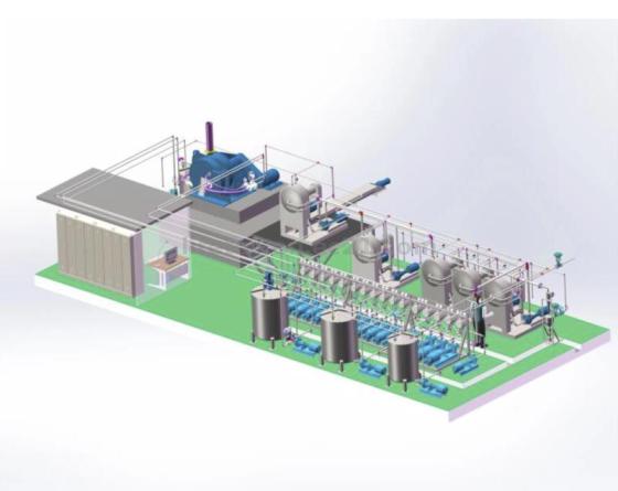 Starch Machine, Automatic Corn Starch Processing Machine Line, High Output, Low Water, Large Capacit