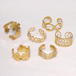 Wholesale waterproof: Bangle 1PC Women's Fashion Trendy Waterproof Stainless Steel Flower Bracelet Jewelry Date Travel