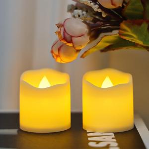 Wholesale white tea: Flameless Votive Candles Flameless Flickering Electric Fake Candle 24 Pack 200+Hour Battery Operated