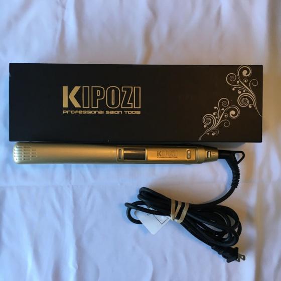 kipozi flat iron 1 inch titanium plates professional hair straightener