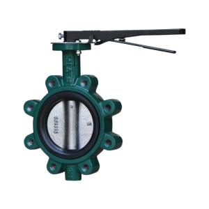 Wholesale cast iron butterfly valve: Hanlde Ductile Iron PN16 Lug Type Butterfly Valve