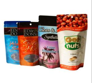 Wholesale d: Food and Drinks Packaging Pouches Stand Up Zipper Pouches Kraft Paper Pouches for Food
