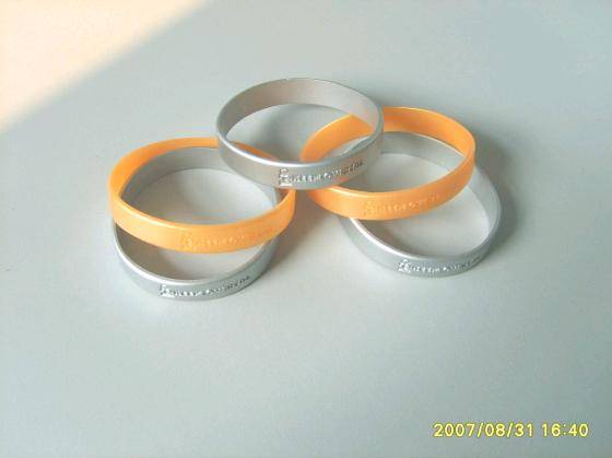 Gold And Silver Silicone Wristband Id 1630752 Product Details Gold And Silver Silicone Wristband Image