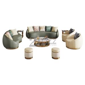 Wholesale sofa leather: Dubai Modern Comfortable Living Room Furniture Leather / Velvet Sofa Set