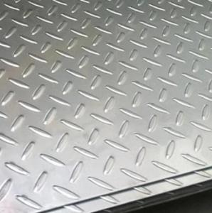 Wholesale floor: Checkered Stainless Steel Sheet 0.7 Mm 0.5mm 0.4mm Diamond Pattern 410 409 Ss Plate