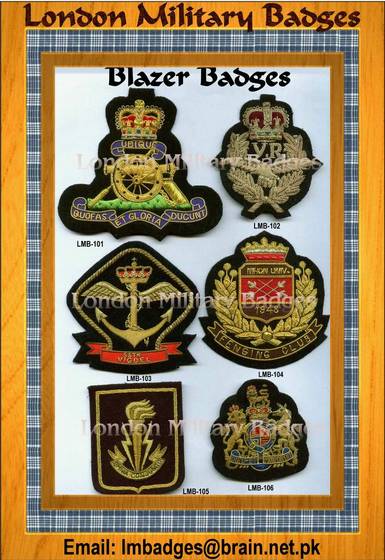 Blazer Badges - London Military Badges