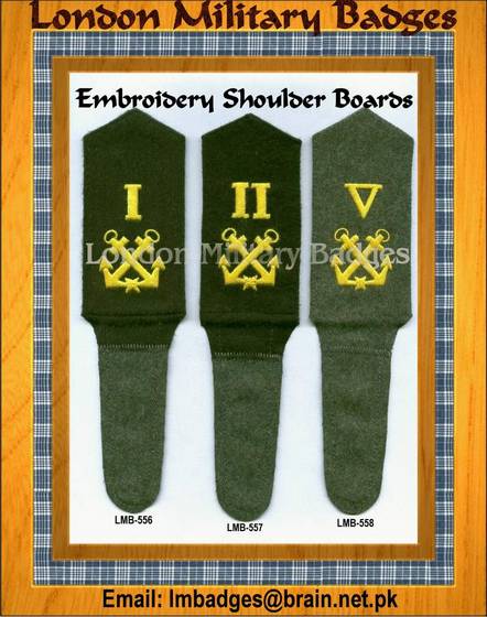 Embroidered Shoulder Boards..