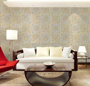 Wholesale stone vinyl flooring: 3D PVC Wallpaper