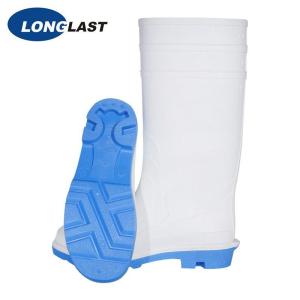 Wholesale rubber outsoles: White Safety Rubber Boots for Food Industry LL-4-12
