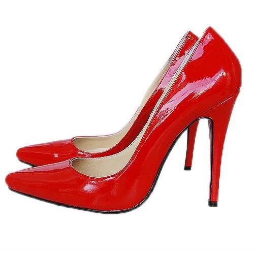 Red Leather High Heels Shoes(id:5830499) Product details - View Red ...
