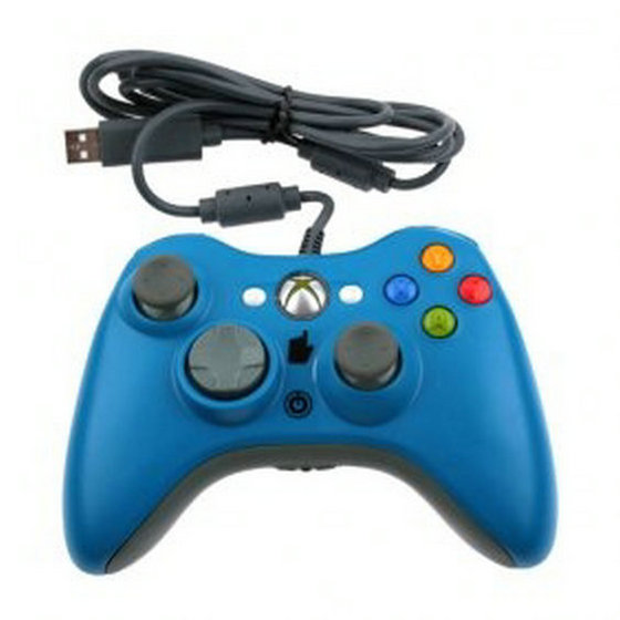 blue xbox 360 controller