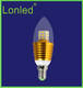 Lonled LED Candle Bulb Golden/Silver Case Aluminum
