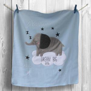 Wholesale cleaning: Personalized Baby Blanket #3 - Adorable Baby Elephant