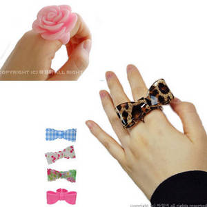 Wholesale bangle: ADORABLE RIBBON RING and BANGLE/ Toy Jewelry for Girls
