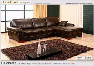 Wholesale living room furniture: Lovinna Hs CE7092 Leather Sofa