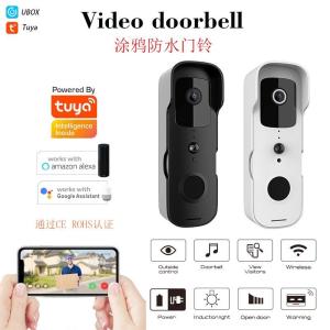 Wholesale smart phones: 1080P Tuya WiFi Video Doorbell Smart Door Phone Wireless Alarm System Vision Doorbell