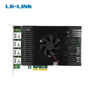 Wholesale camera link: Lr-link PCIe X4 Quad-port PoE+ 5G Vision Frame Grabber Card