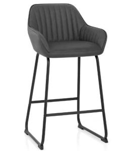 Wholesale Bar Furniture: Retro Color Grey Bar Stool Chairs 53x41x92cm High Back Sturdy for Kitchen