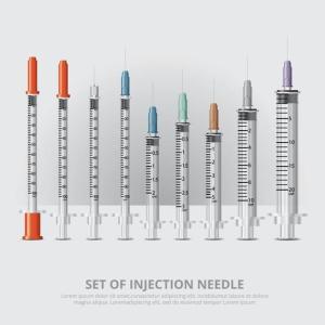 Wholesale plastic: Sterile Medical Plastic Disposable Syringe with Needle