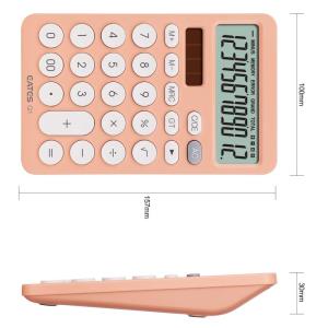 Wholesale solar calculator: Color Electronic Calculator Solar 12 Digits Calculator for Office Table