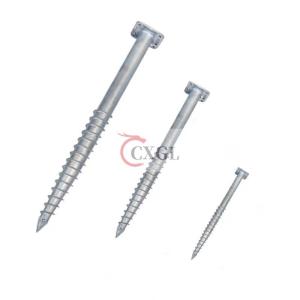 Wholesale steel screw: Galvanized Q235B Steel High Quality Solar and Wooden House Helical Pile Ground Screws