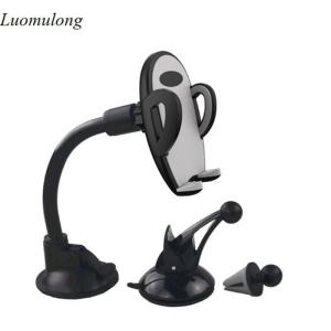 Wholesale mobile phone: Luomulong Multifunction One-touch Release Car Mobile Phone Holder 3 in 1 Car Holder