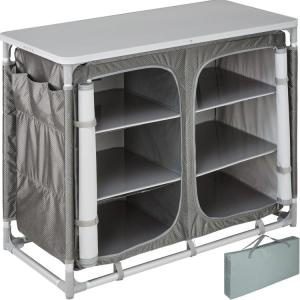 Wholesale storage cabinet: Portable Aluminum Portable Picnic Camping Kitchen Cabinet Folding Travel Storage