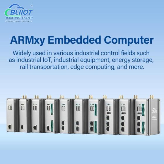 ARMxy 1ETH, 4G, 2 X A7, 256M+256M, 4RS485, 4DI, 4DO, 4AI, 4AO for Data Collection and Monitoring