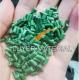 Plastic Green Granules PP Recycled Material Pellets Color Can Be Customized