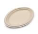 10 Inch Freezer Safe Fiber Pulp Heavy Duty Oil Proof Recyclable Sustainable To Go Oval Christmas Dis