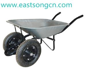 Wholesale Wheelbarrows: Two-wheeled Galvanized Wheelbarrow WB6203S