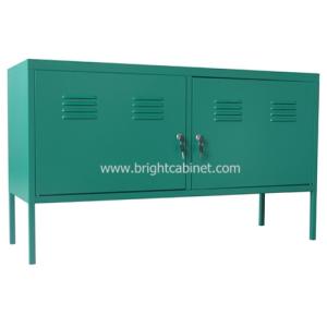 Wholesale steel home: Steel Home Storage Cabinet TV Stand 2 Sadjustable Shelf Short Long Cupboard Simple Industrial Style