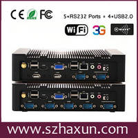 Intel Atom D2550 Fanless Computing , Mini Computer with RS422,HDMI, WINDOWS7 Embedded Computing