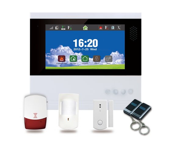 7 Inch Touch Screen GSM Home Alarm