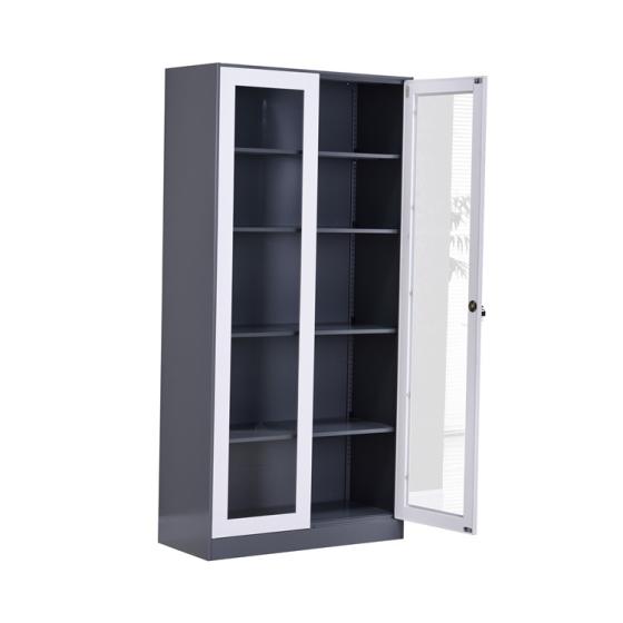 Sell Full Transparency Office Cupboard Filing Cabinet With Two Glass Doors